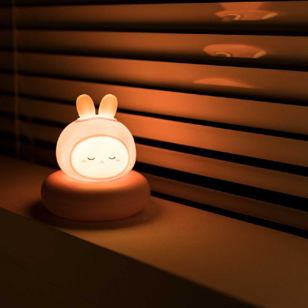 Children's Night Light Bear Rabbit Baby Nightlight Cute For Home Bedroom Kid USB Cartoon Led Lamp Christmas Gift