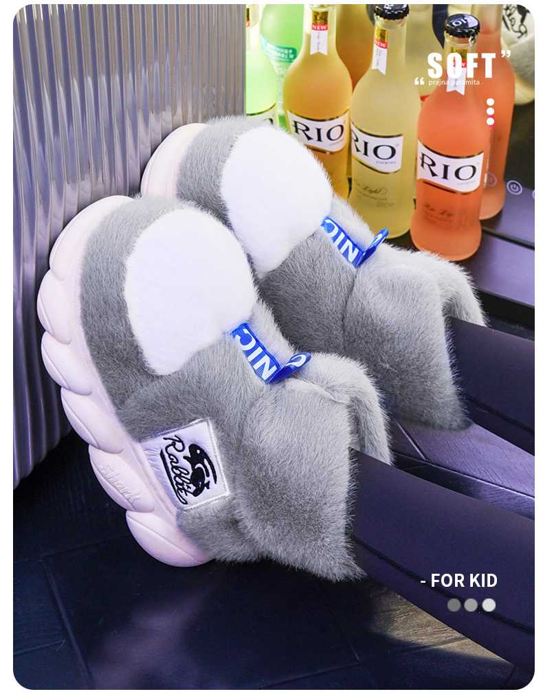 Mo Dou 2023 Women's Winter Warm Plush Lining Slippers Wrapped Heel High Top Fashion Light Weight Design Shoe For Men's Indoor