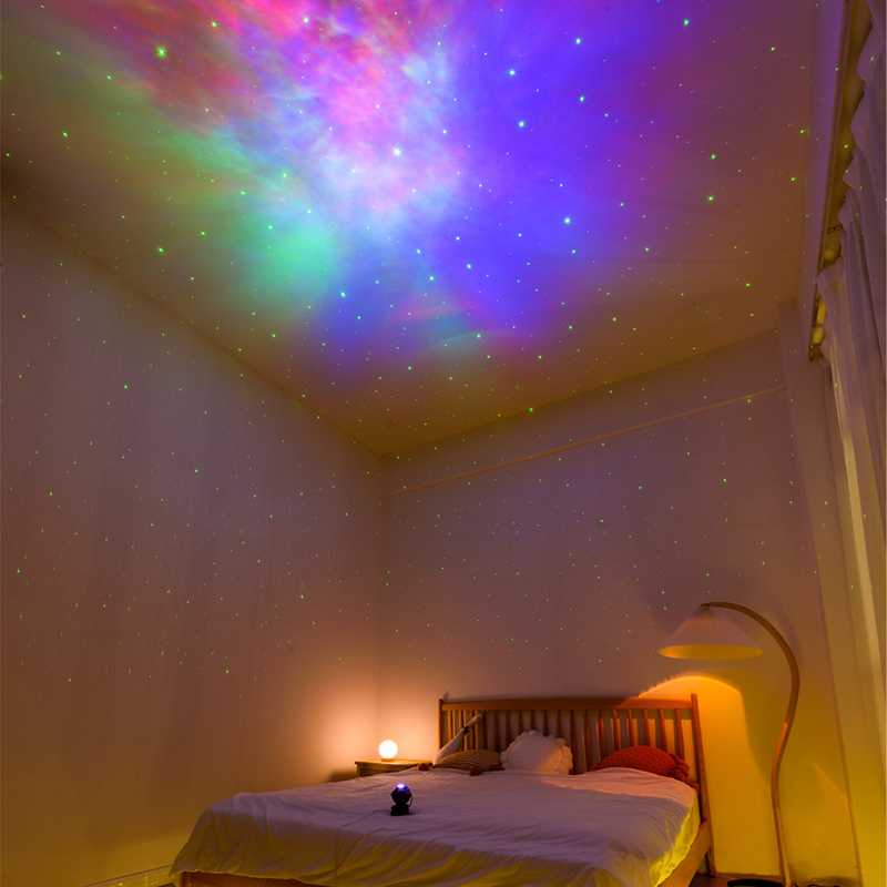 Galaxy Star Projector LED Night Light Starry Sky Astronaut Porjectors Lamp Bedroom Decor Nightlight Luminaire Kids Birthday Gift