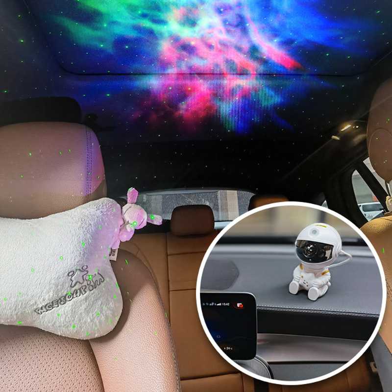 Galaxy Star Projector LED Night Light Starry Sky Astronaut Porjectors Lamp Bedroom Decor Nightlight Luminaire Kids Birthday Gift