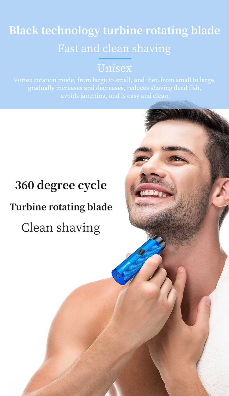 Men's Mini Electric Shaver Automatic Razor Trimmer Portable Beard Knife Shaver Rechargeable Razor Travel Car Mini Shaver