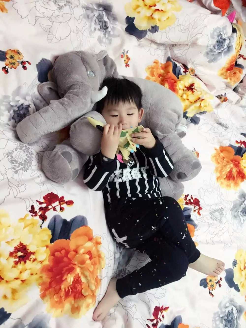 Big Size 60cm Infant Soft Appease Elephant Playmate Calm Doll Baby Toys Elephant Pillow Plush Toys Stuffed Doll