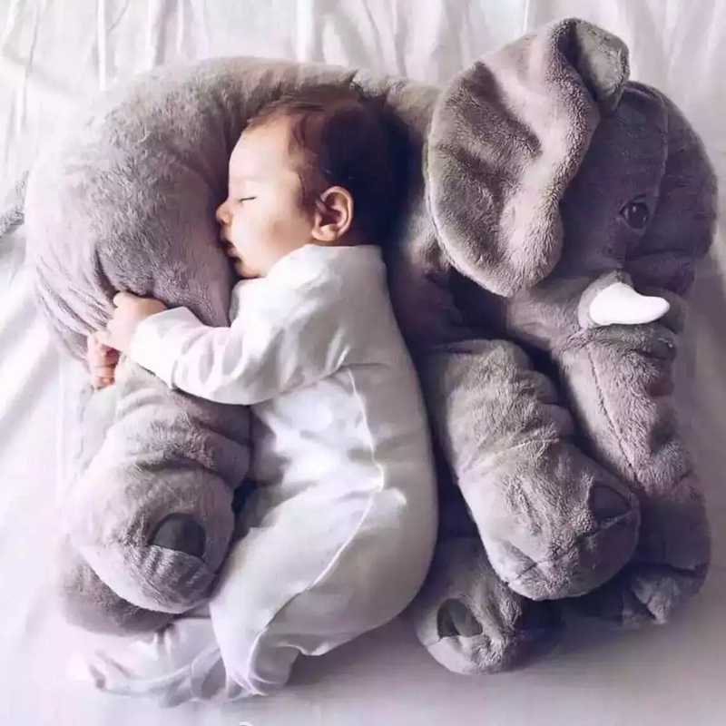 Big Size 60cm Infant Soft Appease Elephant Playmate Calm Doll Baby Toys Elephant Pillow Plush Toys Stuffed Doll