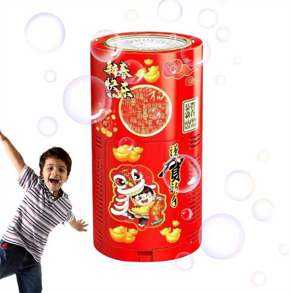 Electric Fireworks Bubble Machine 10/36 Holes Automatic Soap Bubbles Machine With Flash Lights Sounds Party Games Kids Toys Gift