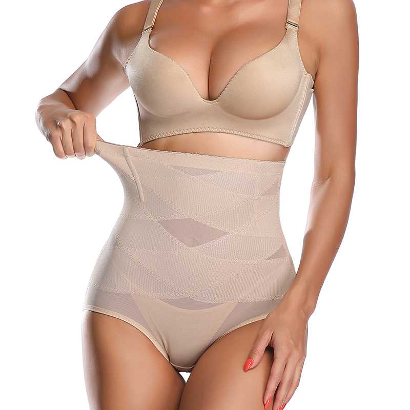 Cross Compression Abs Shaping Pants High Waist Shapewear Knickers Tummy Control Panties Butt Lifter Sexy Body Underwear Shaper