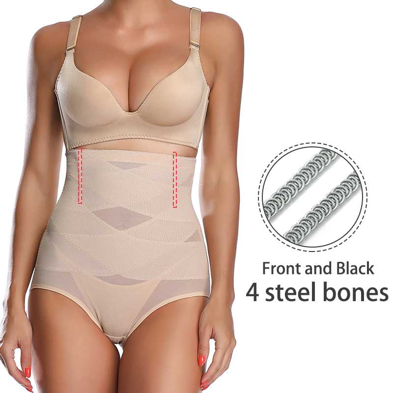 Cross Compression Abs Shaping Pants High Waist Shapewear Knickers Tummy Control Panties Butt Lifter Sexy Body Underwear Shaper