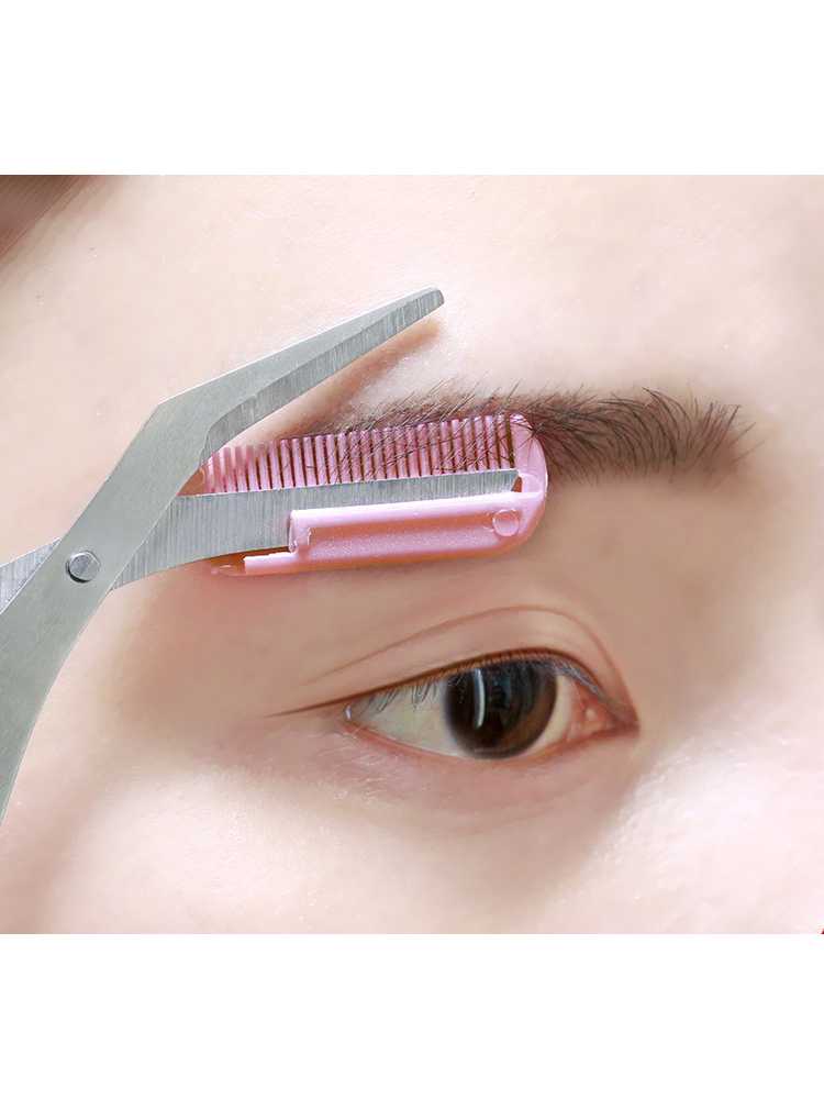 Available for Newbies Eyebrow Comb Scissor Eyebrowtrimmer Makeup Beauty Tool Eyebrow Trimmer