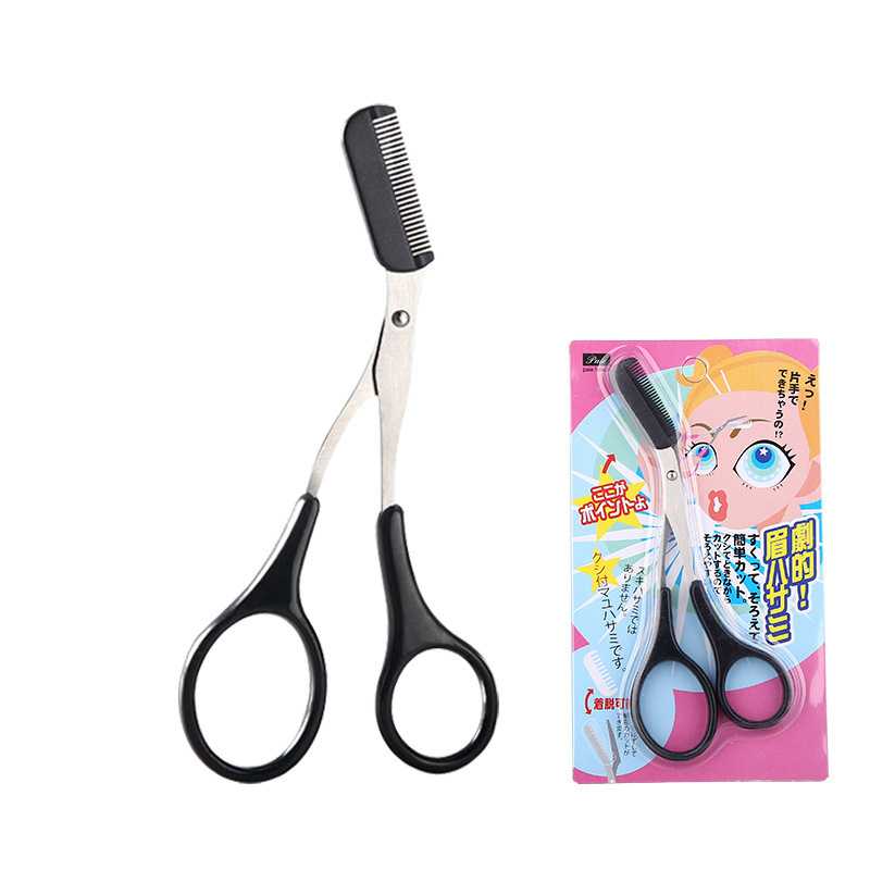 Available for Newbies Eyebrow Comb Scissor Eyebrowtrimmer Makeup Beauty Tool Eyebrow Trimmer