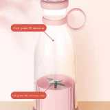 Rechargeable Mixers Fresh Fruit Juicers Blue/pink Usb Portable Juice Bottle Mini Fast Electric Blender Smoothie Ice Maker