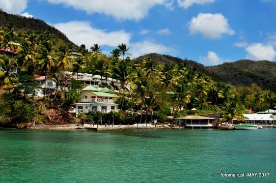 Landscape view of Saint Lucia}