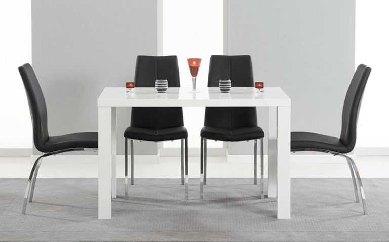 Featured Photo of White Gloss Dining Tables 140Cm