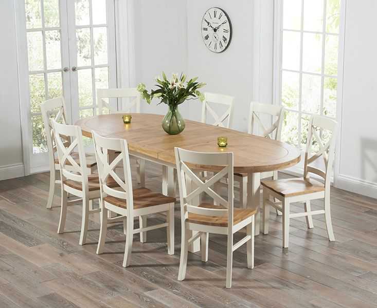 Featured Photo of Cream And Wood Dining Tables