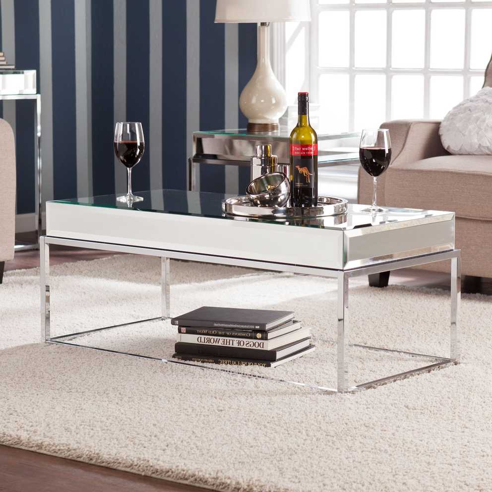 Featured Photo of Silver Orchid Olivia Mirrored Coffee Cocktail Tables