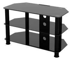 Top 20 of Corner Tv Stands for Tvs Up to 43" Black