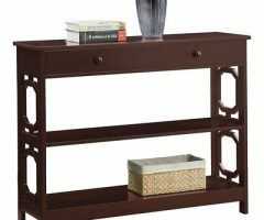 20 Collection of Black Wood Storage Console Tables