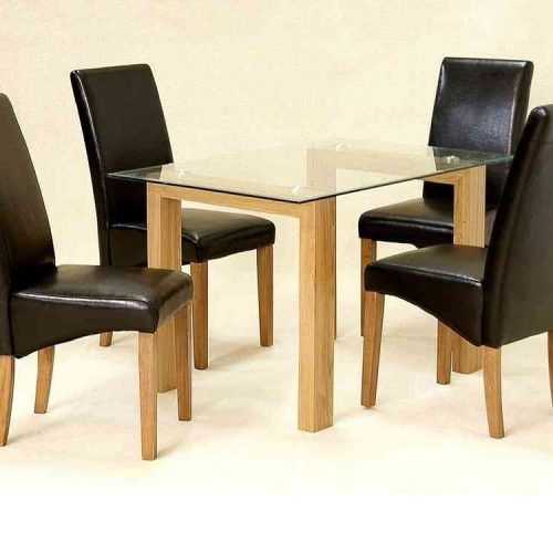 Black Glass Dining Tables And 4 Chairs (Photo 20 of 20)