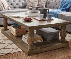 20 The Best Edmaire Rustic Pine Baluster Coffee Tables