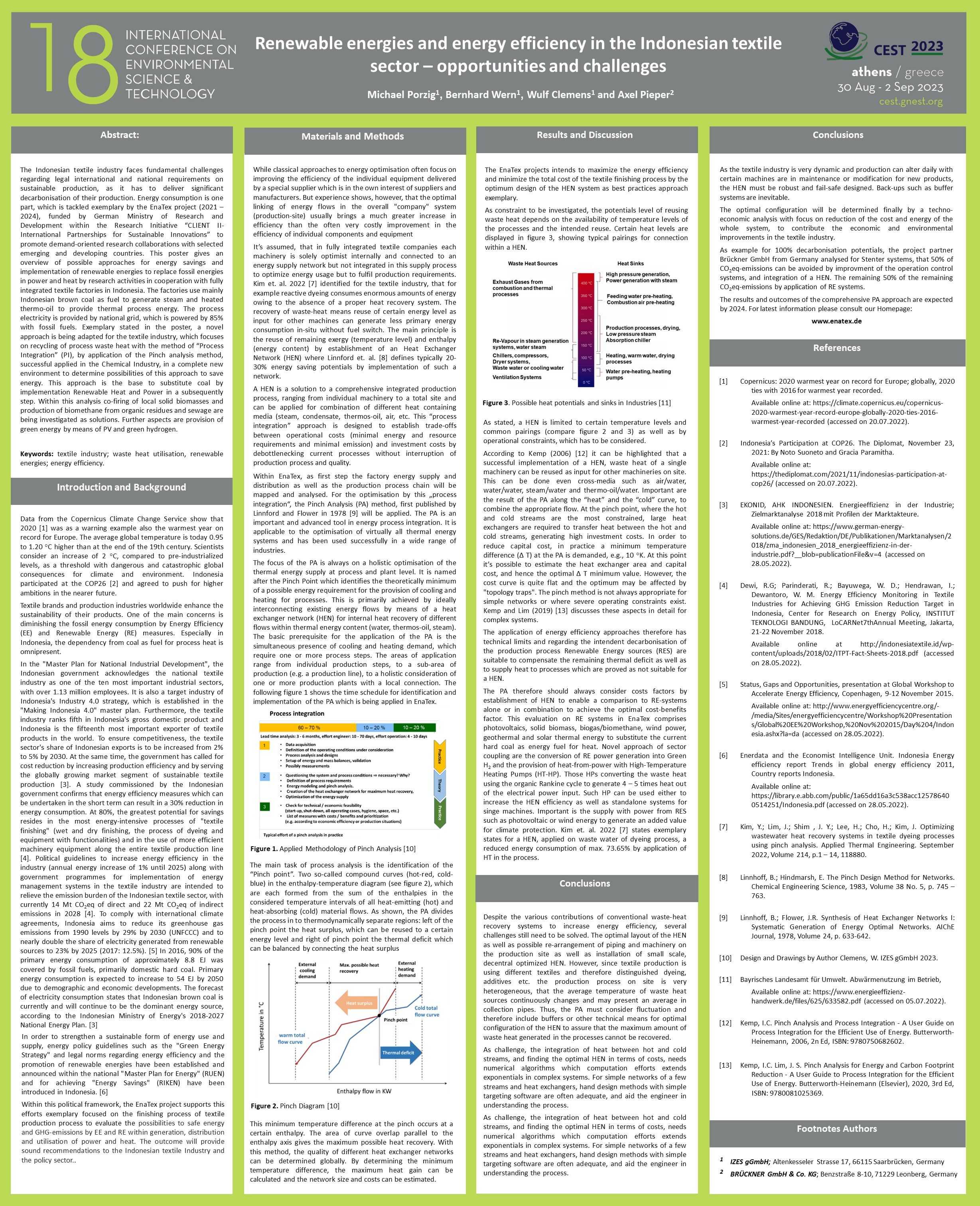 Procedure of the replacement of fossil fuels for thermal heat supply by regional renewable energies exemplary for textile companies in Indonesia