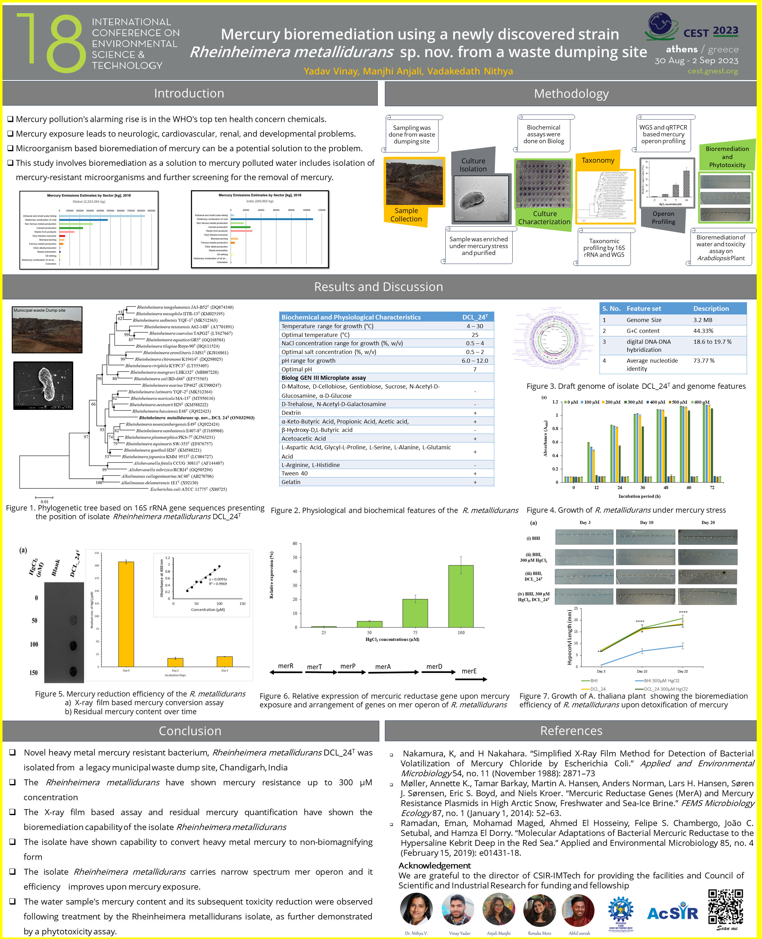 Mercury bioremediation using a newly discovered strain Rheinheimera metallidurans sp. nov. from a waste dumping site