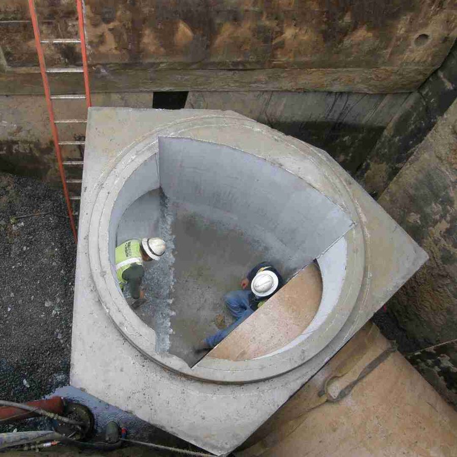 Tindall Corporation Utility Precast Concrete Loudoun County BRIPPI Sewer Ashburn Virginia