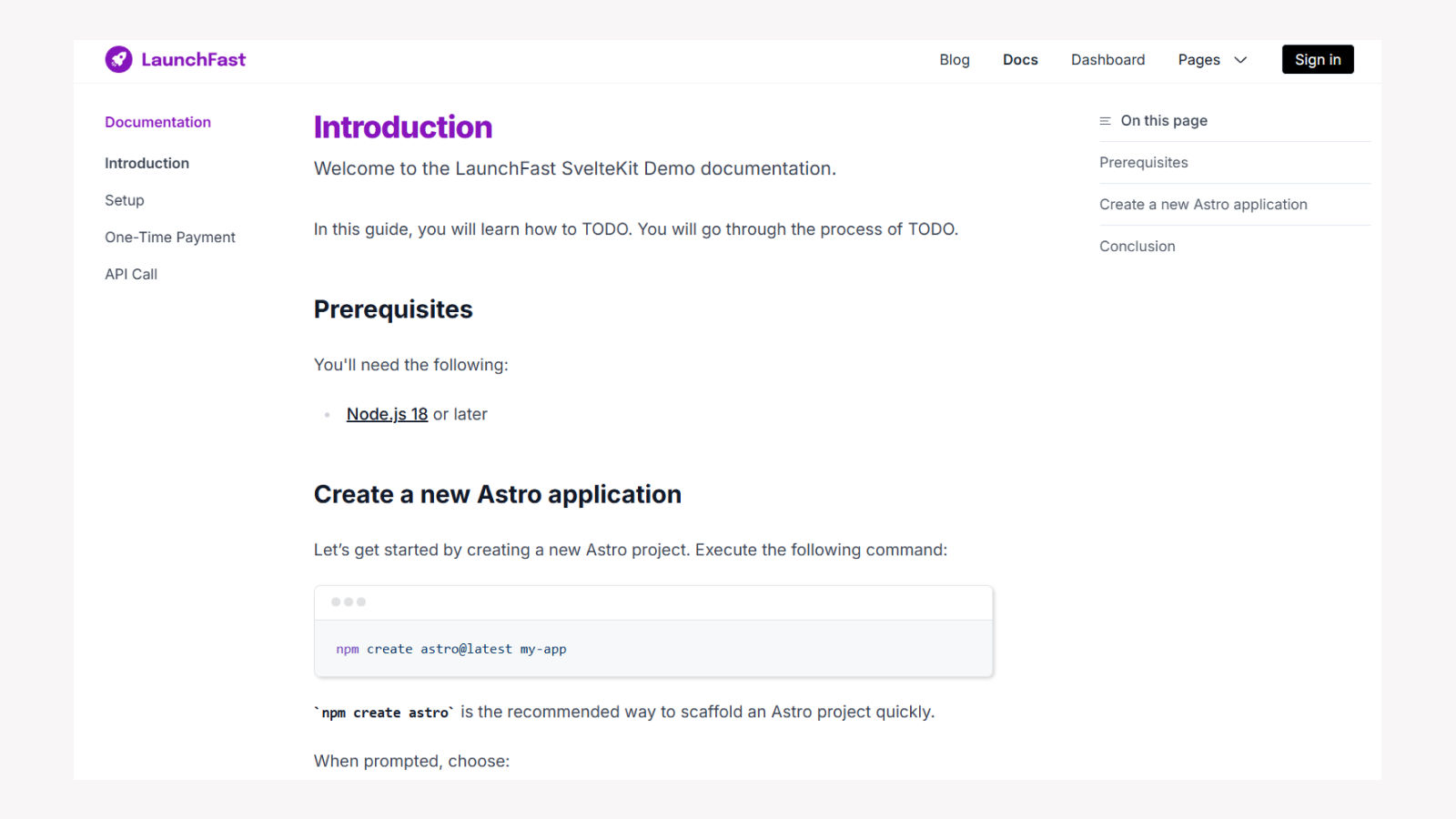 Documentation system preview showing responsive layout