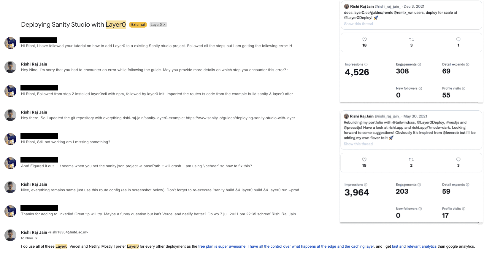 Blogs and Tweets Impressions