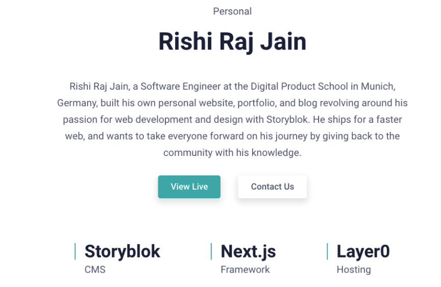 Storyblok Case Study Rishi Raj Jain