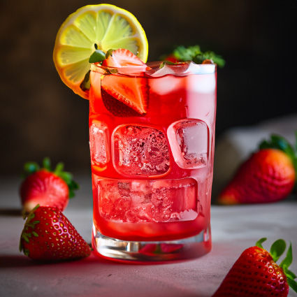 Bitter Strawberry Blitz drink recipe