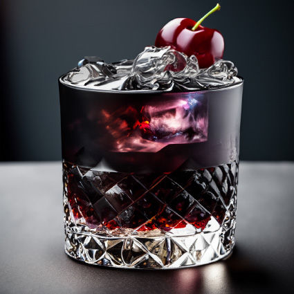 Black Manhattan drink recipe