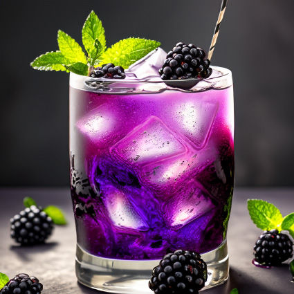 Blackberry Mojito drink recipe