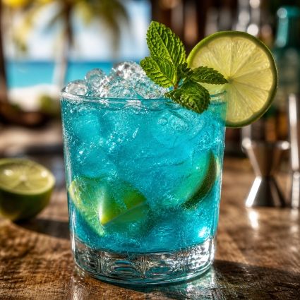 Blue Brazilian drink recipe