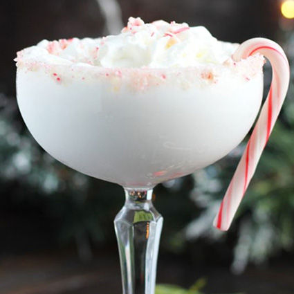 Candy Cane Martini drink recipe