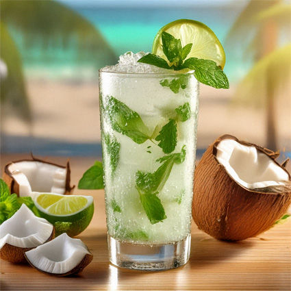 Coconut Mojito drink recipe