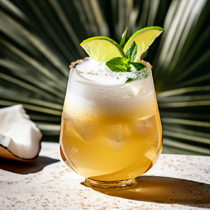 Coconut Water Mezcal Spritz drink recipe