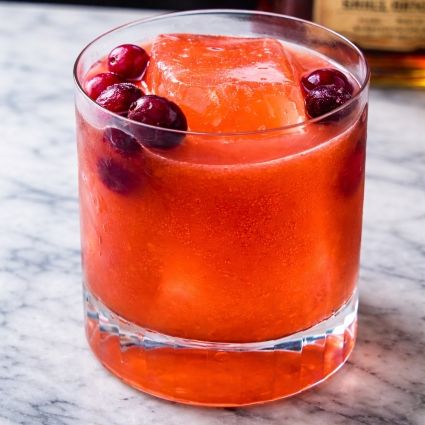Cranberry Bourbon drink recipe