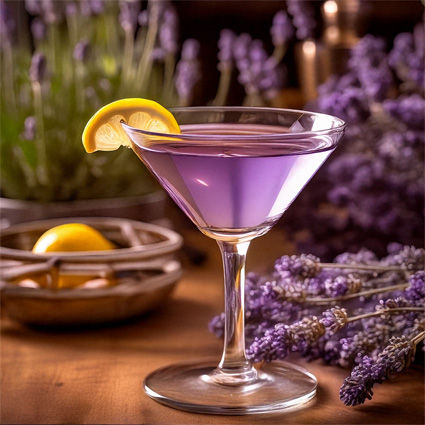 Lavender Martini drink recipe
