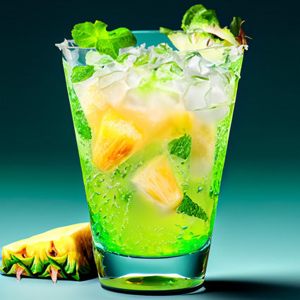 Pineapple Mojito drink recipe