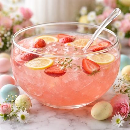 Pink Easter Punch drink recipe