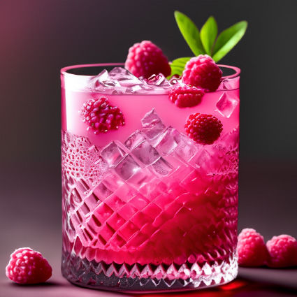 Raspberry Gimlet drink recipe