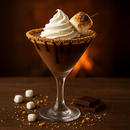 S'mores Martini drink recipe