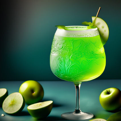 Sour Apple Kamikaze drink recipe