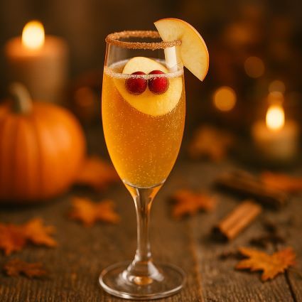 Thanksgiving Mimosa drink recipe
