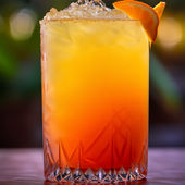 Sunset Beach Cocktail Recipe Home Bar Menu   Main Image 