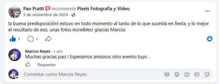 Testimonio de cliente - Pixels