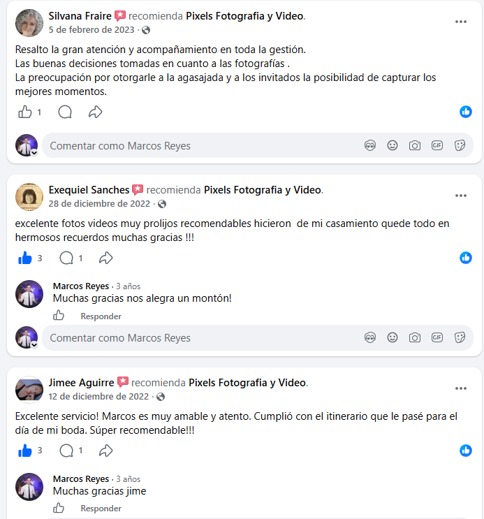 Testimonio de cliente - Pixels
