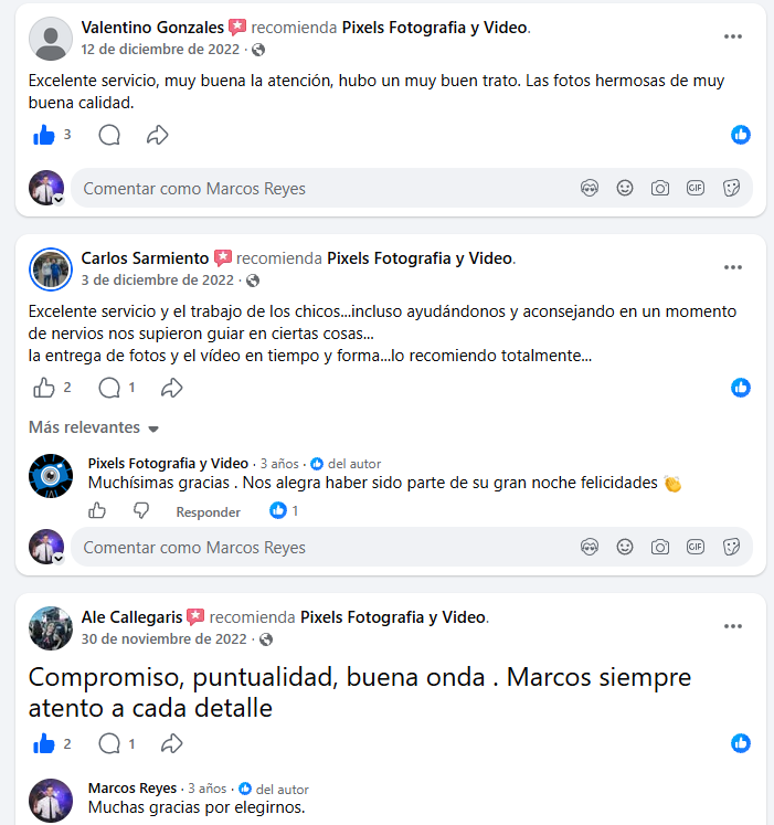 Testimonio de cliente - Pixels