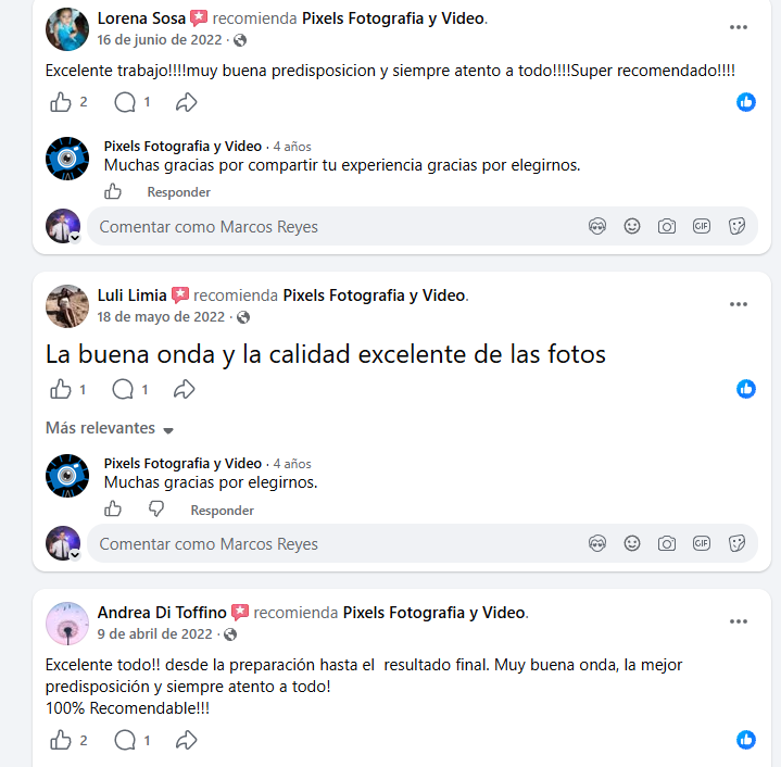 Testimonio de cliente - Pixels
