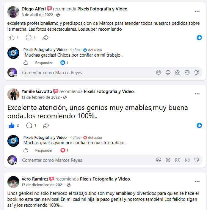 Testimonio de cliente - Pixels
