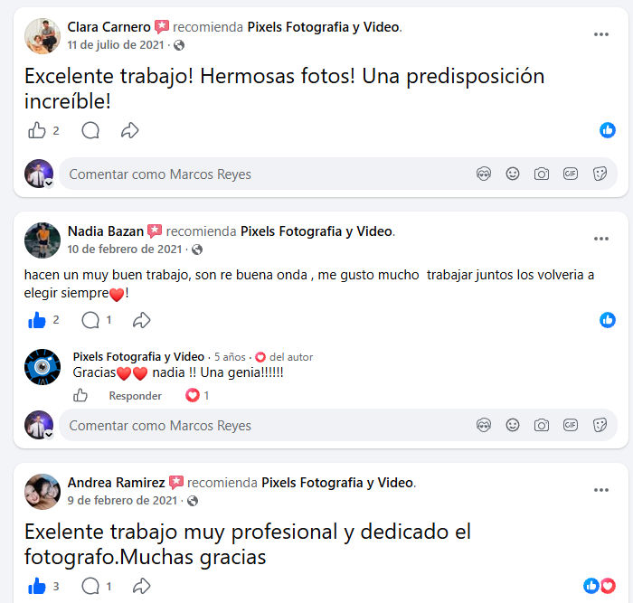 Testimonio de cliente - Pixels