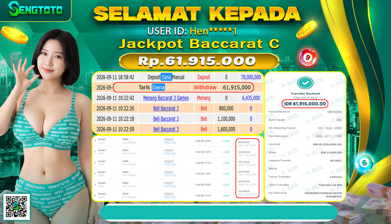 BUKTI PEMBAYARAN SLOT BACCARAT C
